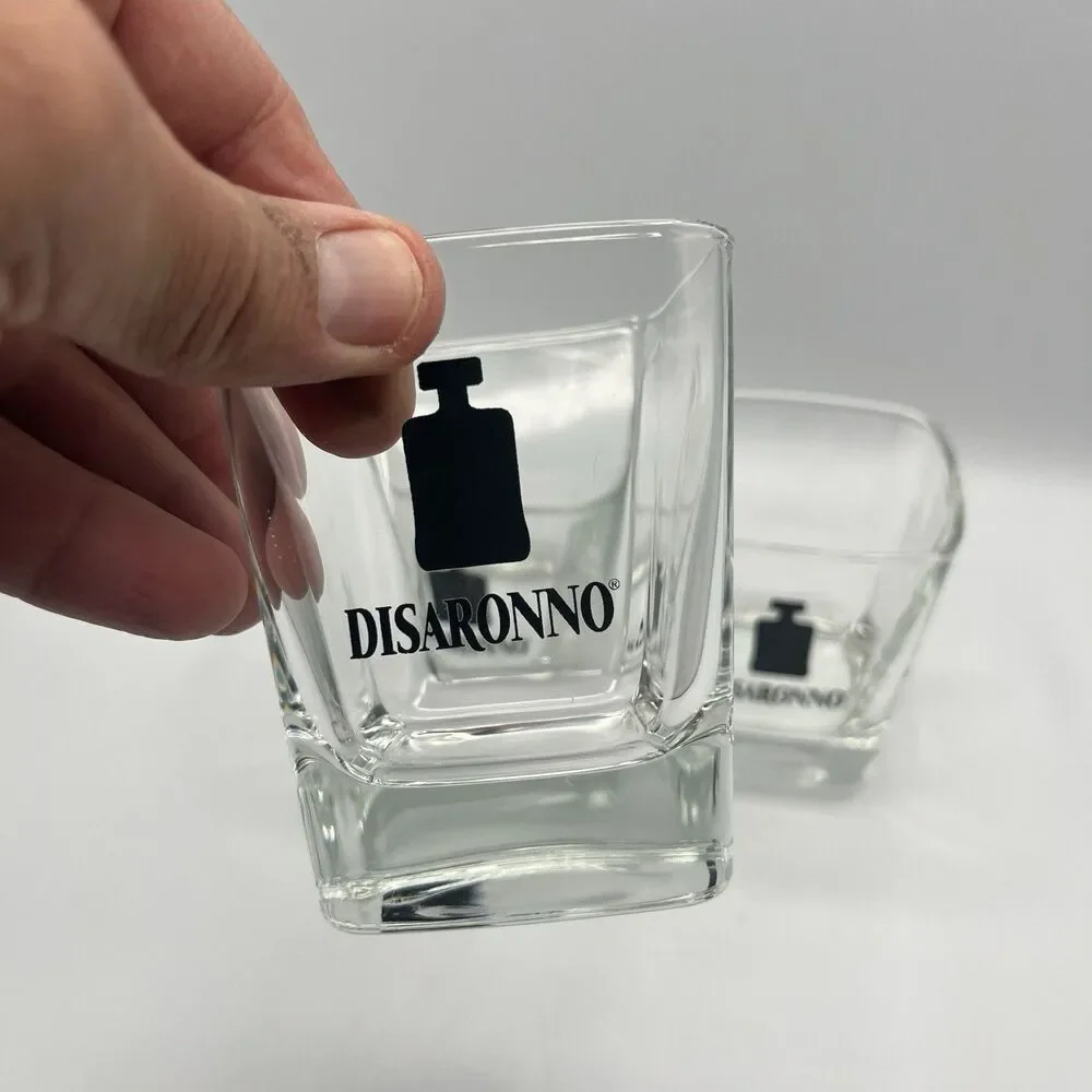 4 Disaronno Square Rocks / Cocktail Glasses